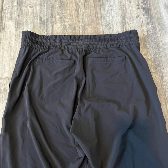Athleta Chelsea Wide Leg Black Pants, Size 12, Featherweight Stretch - Picture 5 of 12